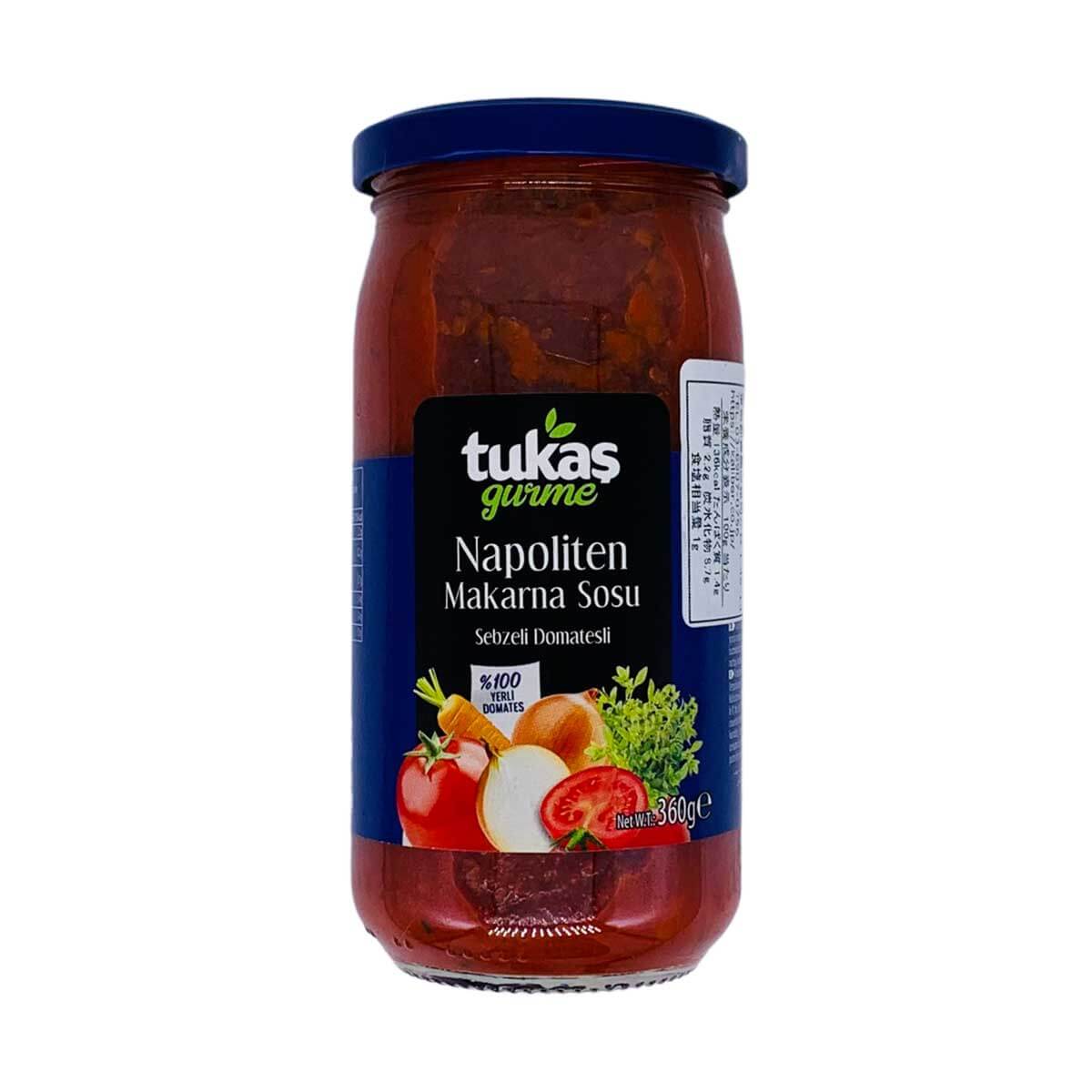 TUKAS Napolitan pasta sauce ( Tomato vegetable )360g » Turkey Shop